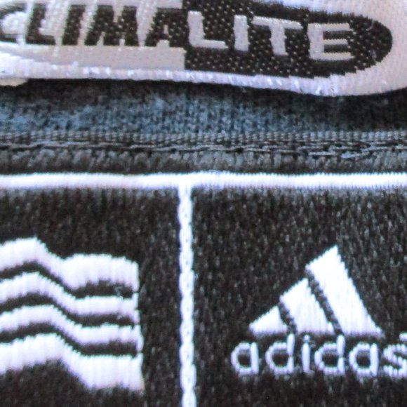 Adidas Climalite Men's Short Sleeve Black & White Striped Shirt Size Large - Picture 9 of 12